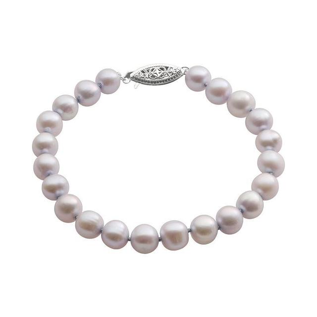 PearLustre by Imperial Dyed Freshwater Cultured Pearl Sterling Silver Bracelet, Womens Purple Product Image