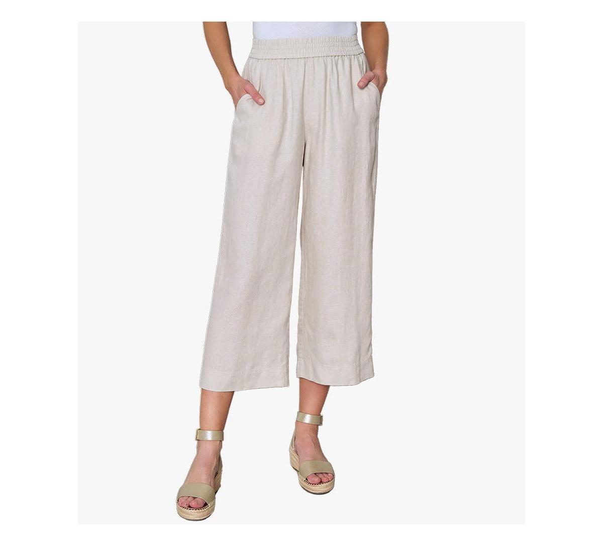 Stella Carakasi Womens Pull On Linen City Pants Product Image