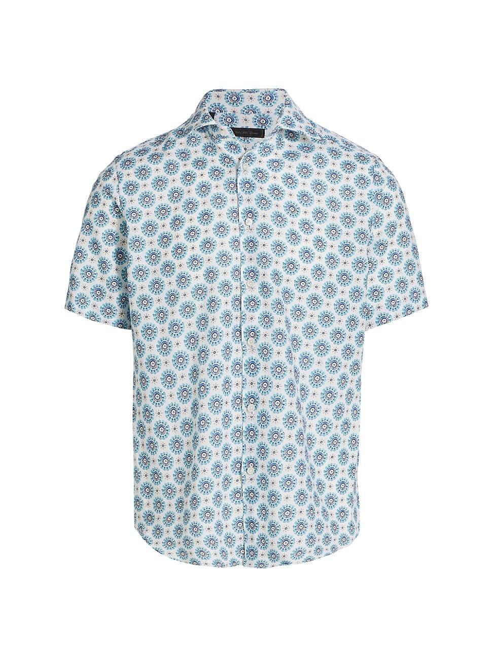 Mens COLLECTION Linen Floral Sun Shirt Product Image