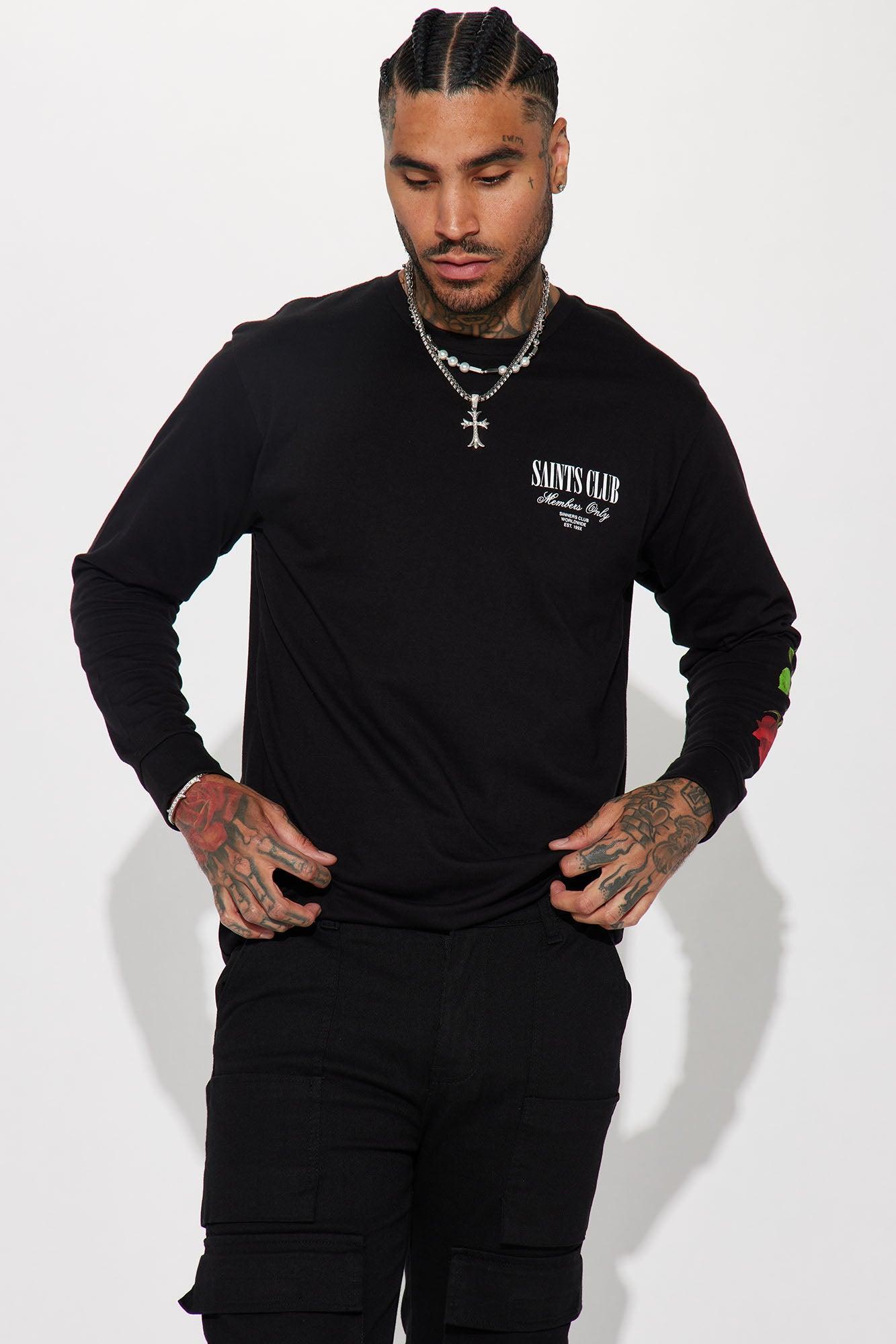 Saints Club Long Sleeve Tee - Black Product Image