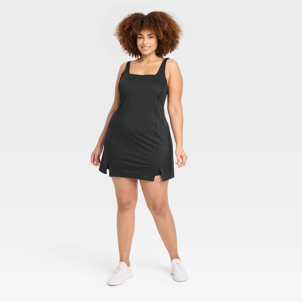 Womens Knit Slit Active Dress - All In Motion Black XXL Product Image