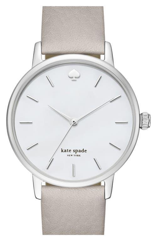 Kate Spade New York metro round leather strap watch, 34mm Product Image