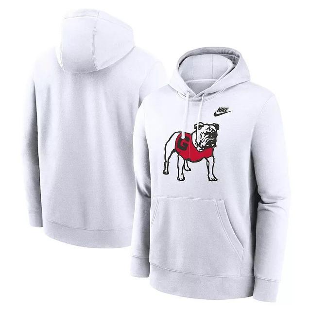 Mens Nike Georgia Bulldogs Legacy Logo Club Fleece Pullover Hoodie Product Image