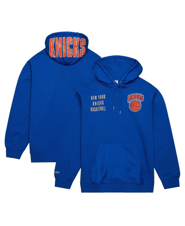 Mens Mitchell & Ness New York Knicks Team OG 2.0 Vintage Logo Fleece Pullover Hoodie Product Image