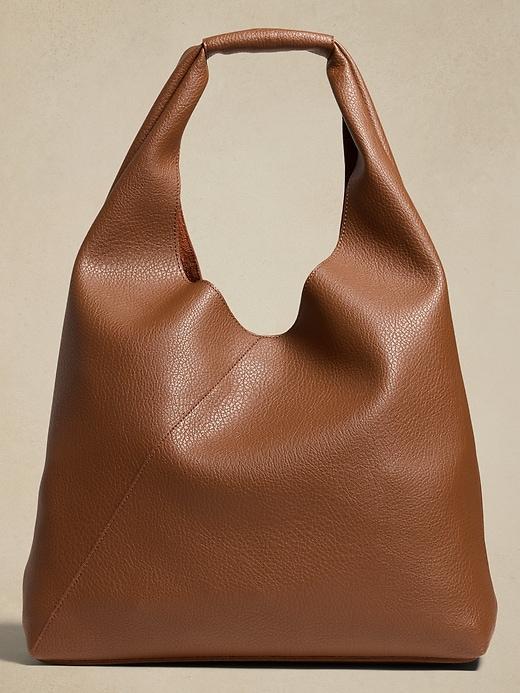 Vegan Leather Slouchy Tote Product Image