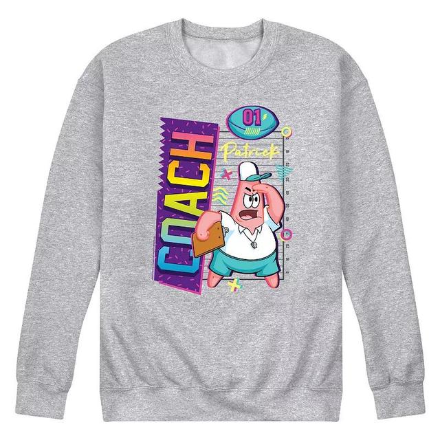 Mens SpongeBob SquarePants Coach Patrick Sweatshirt Med Grey Product Image