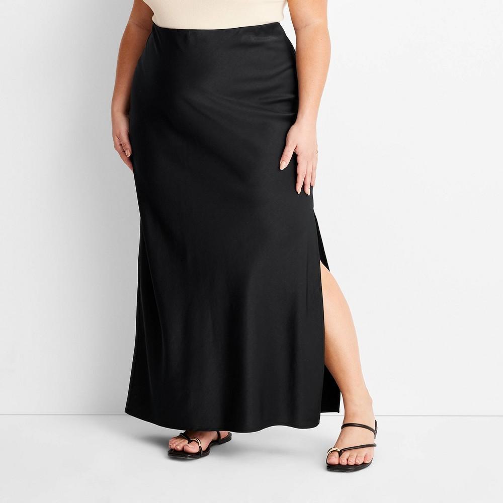 Womens Column Slip Maxi Skirt - Future Collective with Jenny K. Lopez Black 24 Product Image