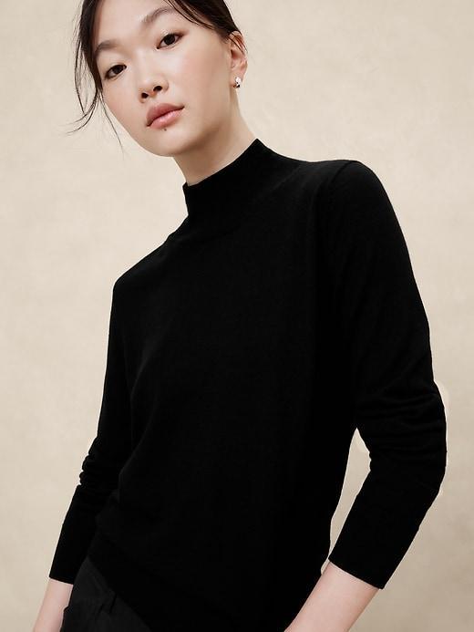 Merino Wool Turtleneck Sweater Product Image