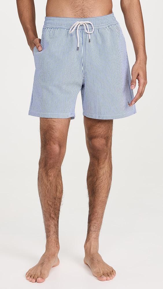 Polo Ralph Lauren Traveler Seersucker Swim Trunks | Shopbop Product Image