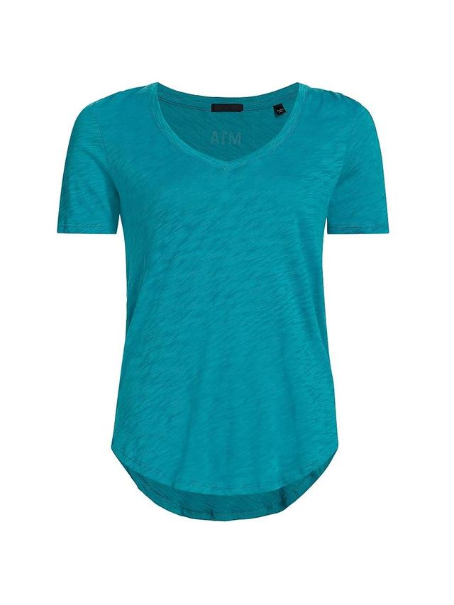 Womens Slub Jersey V-Neck Tee Product Image