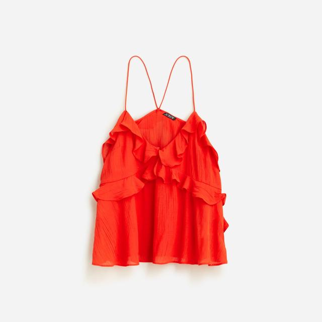 Drapey ruffle tank top Product Image