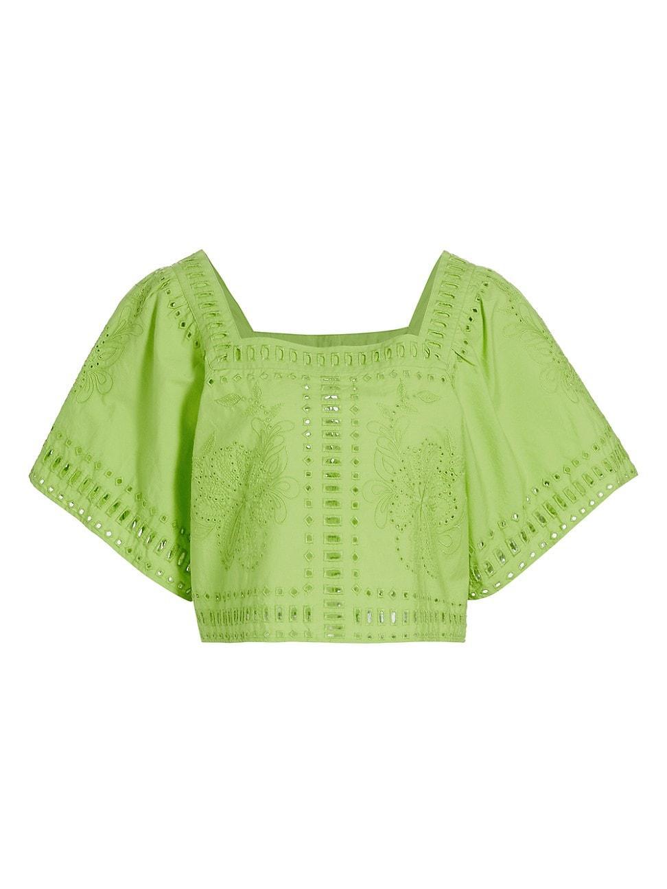 Womens Laine Eyelet Square Neck Top product image