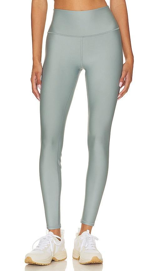 alo High Waist Airlift Brushed Legging in Cosmic Grey - Slate. Size L (also in M, S, XS). Product Image