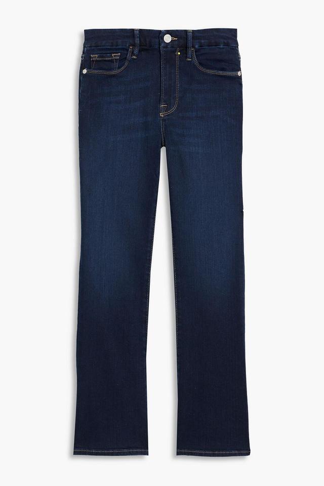 Le Crop Mini Boot Cropped Mid-rise Bootcut Jeans In Dark Denim Product Image