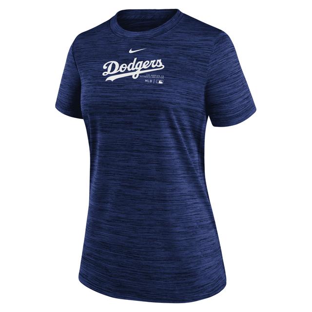 Los Angeles Dodgers Authentic Collection Practice Velocity Nike Women's Dri-FIT MLB T-Shirt Product Image