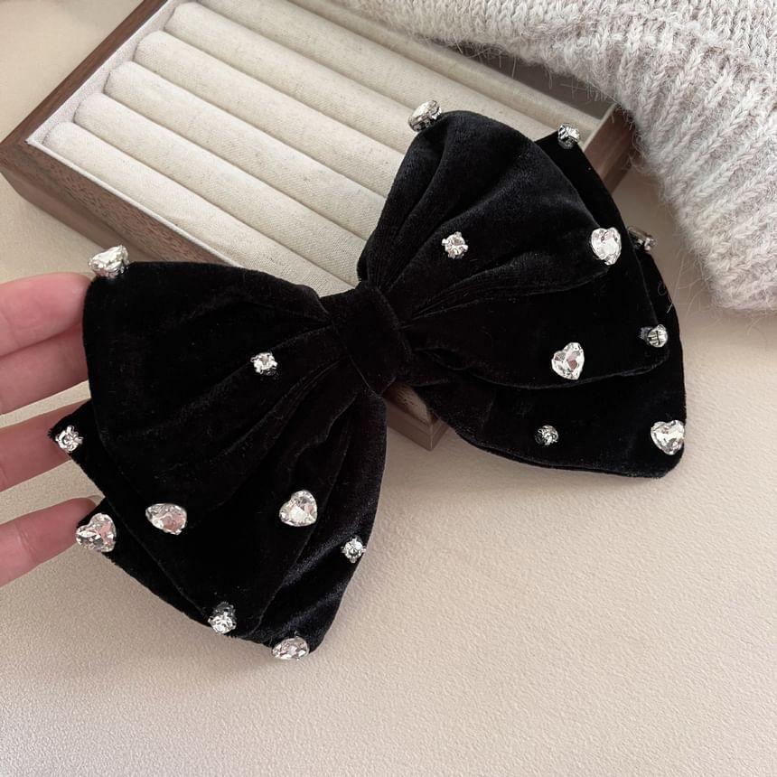 Rhinestone Bowknot Hair Clip Product Image