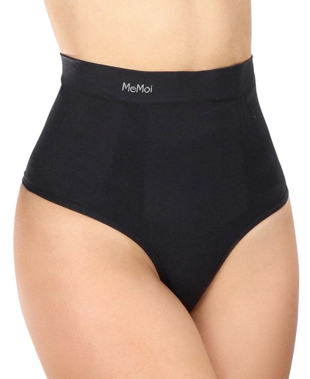 MeMoi Womens High-Waist Sculpting Thong Shapewear - Black Product Image