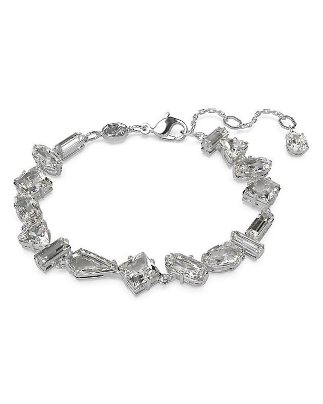 Womens Mesmera Rhodium-Plated & Swarovski Crystal Bracelet Product Image