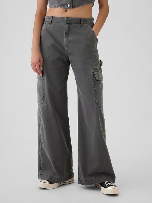 Low Rise Cargo Baggy Khakis Product Image