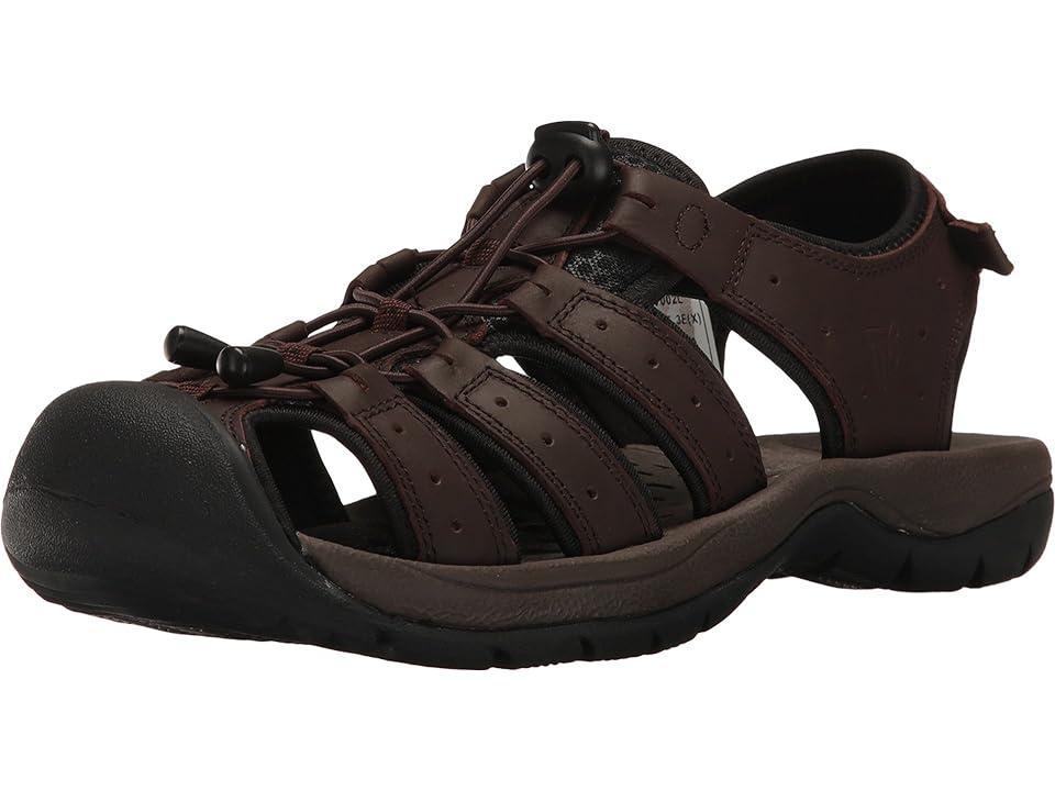 Propet Kona Mens Fisherman Sandals Grey Product Image