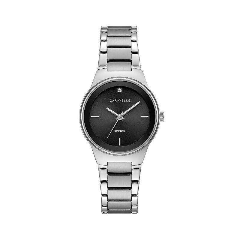 Caravelle by Bulova Womens Diamond Accent Stainless Steel Watch - 43P110 Grey Product Image