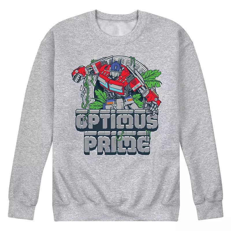 Mens Transformers Optimus Prime Fleece Sweatshirt Blue Product Image