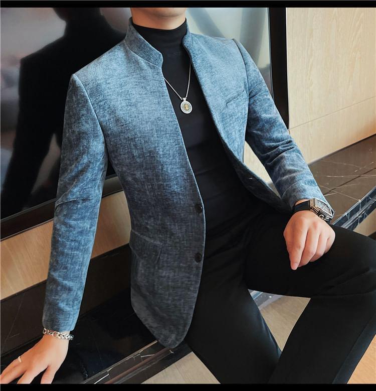 Plain Single-Breasted Blazer Product Image