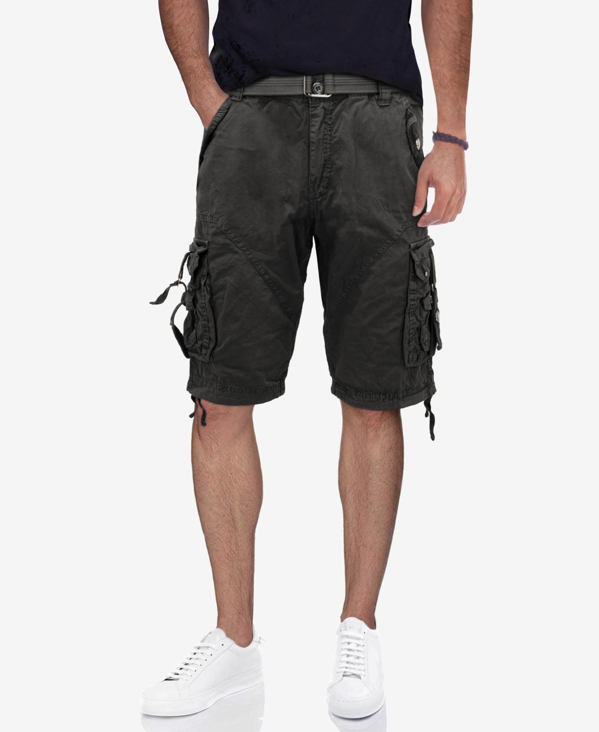 Mens Belted Twill Tape Detail Cargo Short Product Image