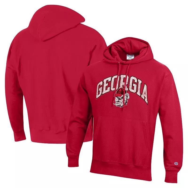 Mens Champion Georgia Bulldogs Vault Late Night Reverse Weave Pullover Hoodie Product Image