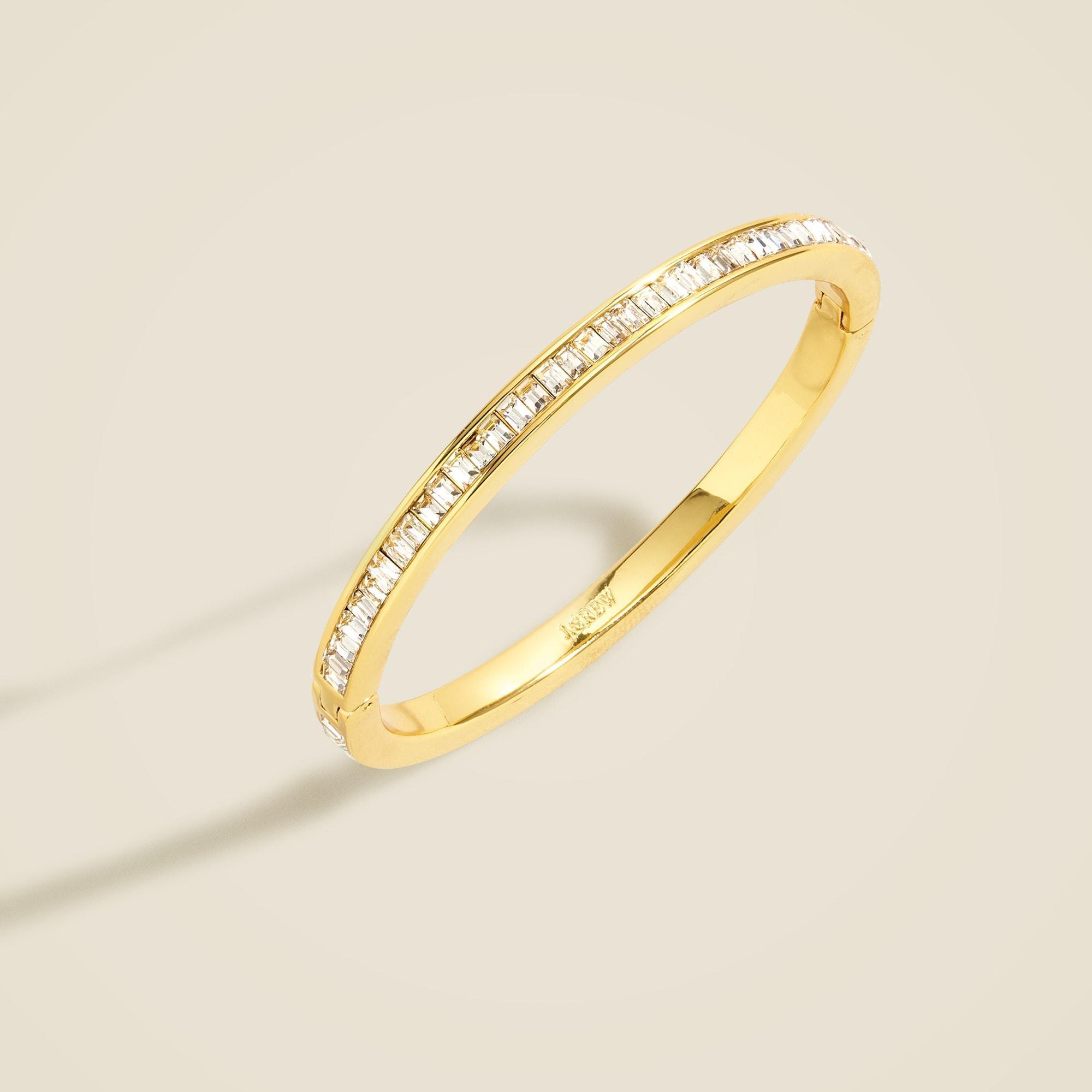 Gold baguette hinge bracelet Product Image