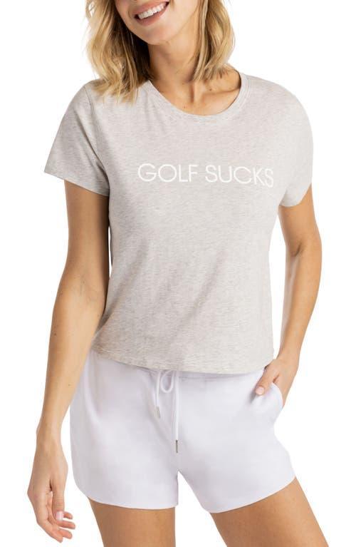 TravisMathew Ten For Ten (Heather Light Grey) Women's Clothing Product Image