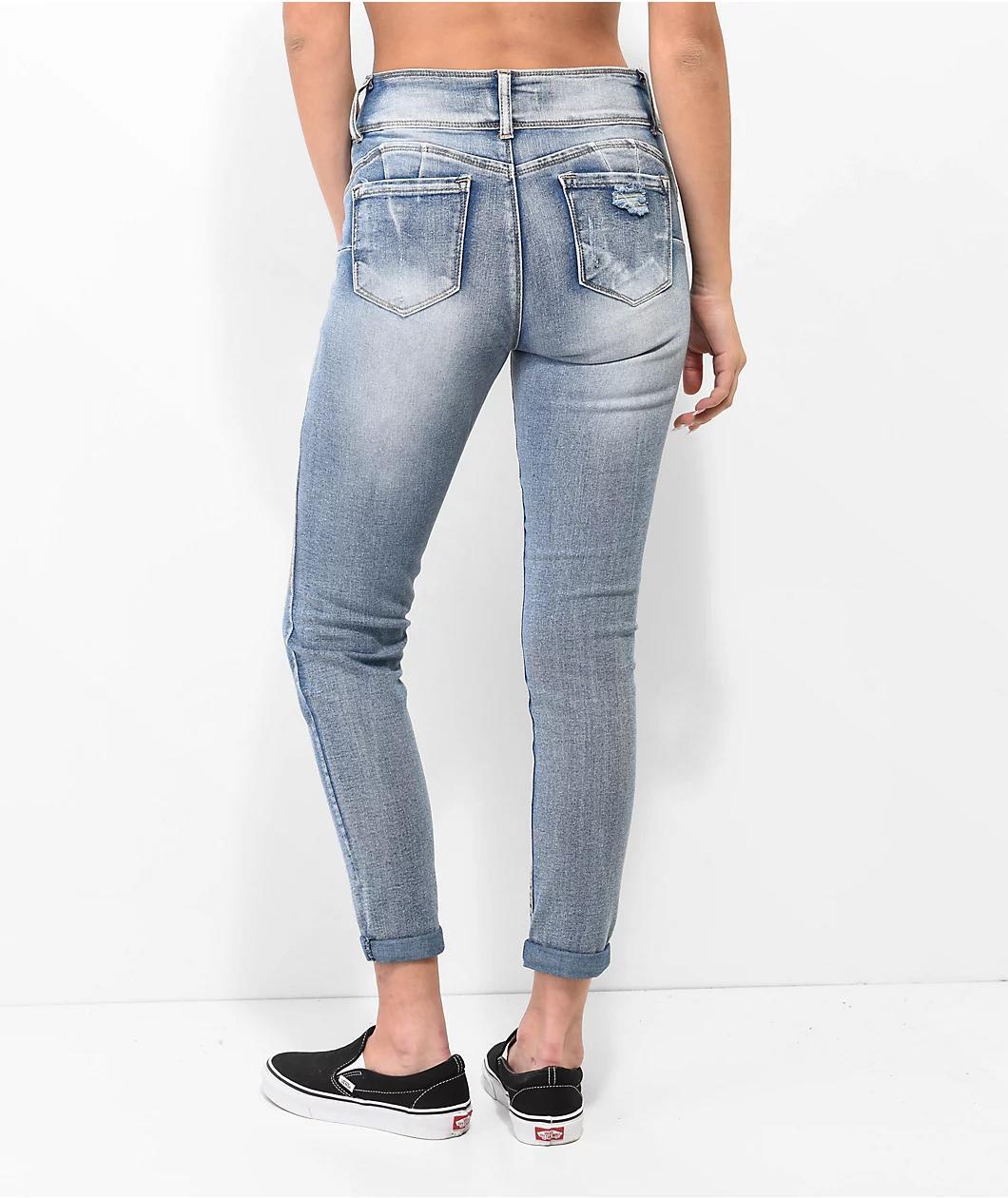 Thrill Jeans High Rise Indigo Skinny Jeans Product Image