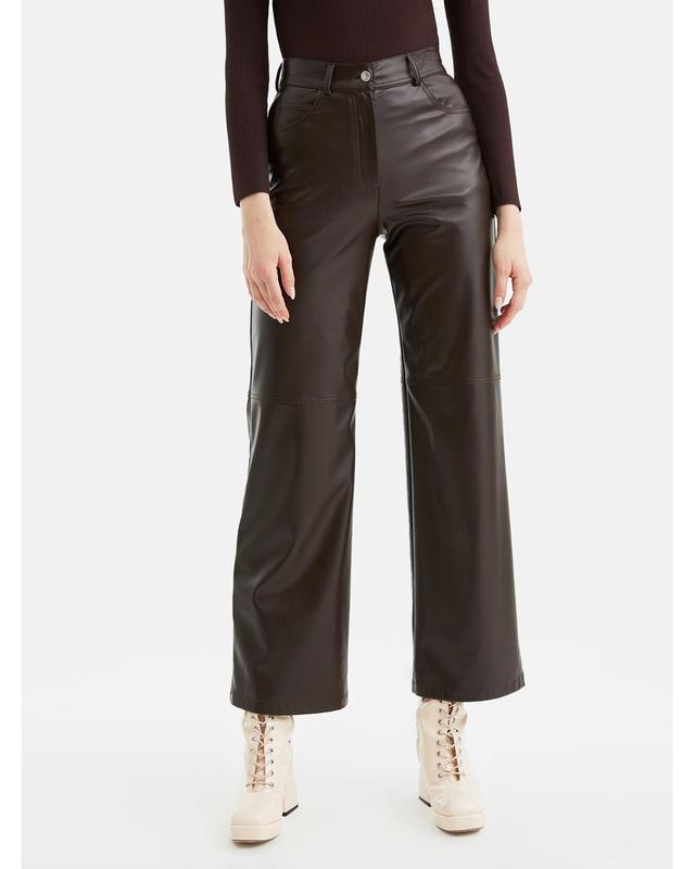 Womens High-Waisted Wide Leg Pants Product Image