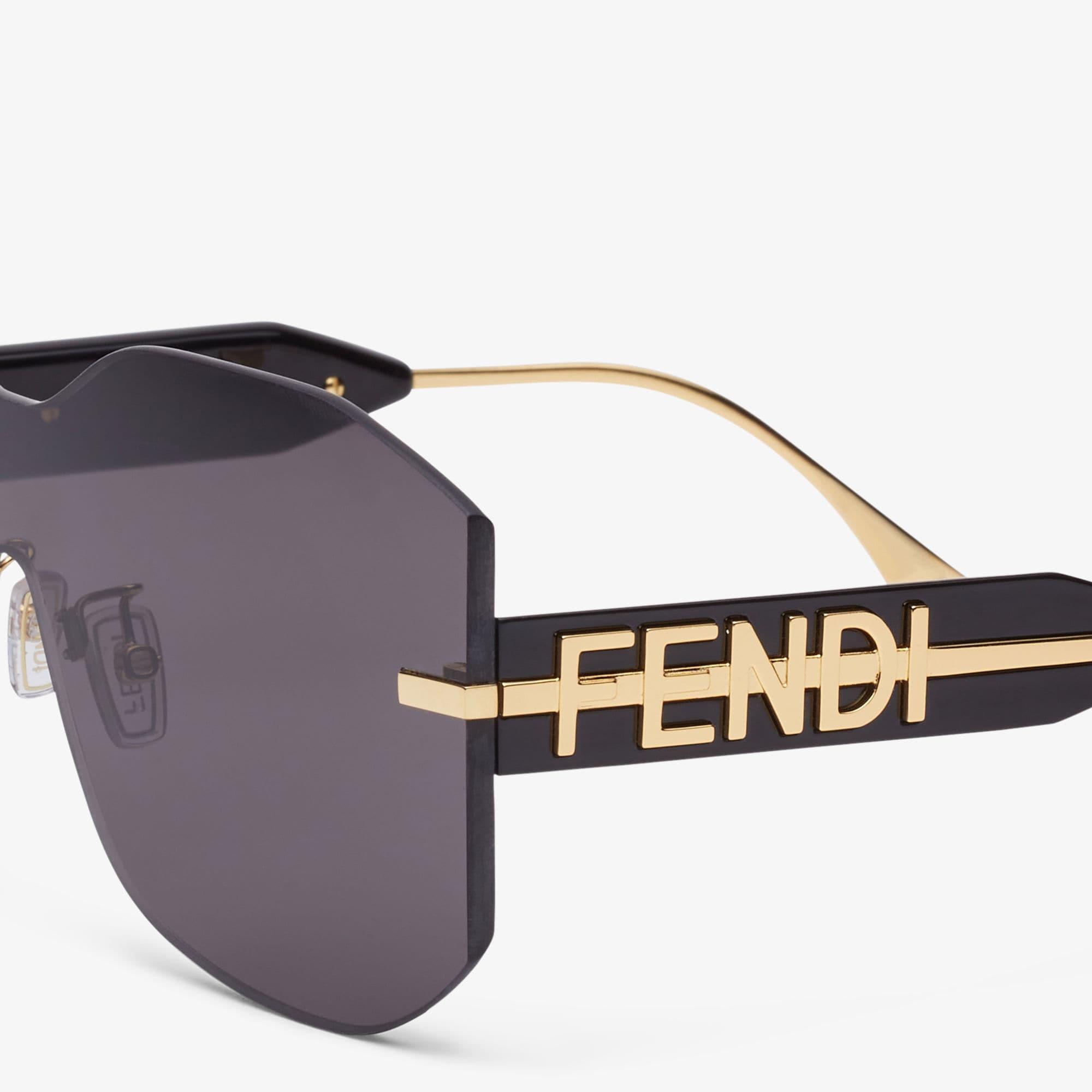 FendigraphyBlack shield sunglasses Product Image