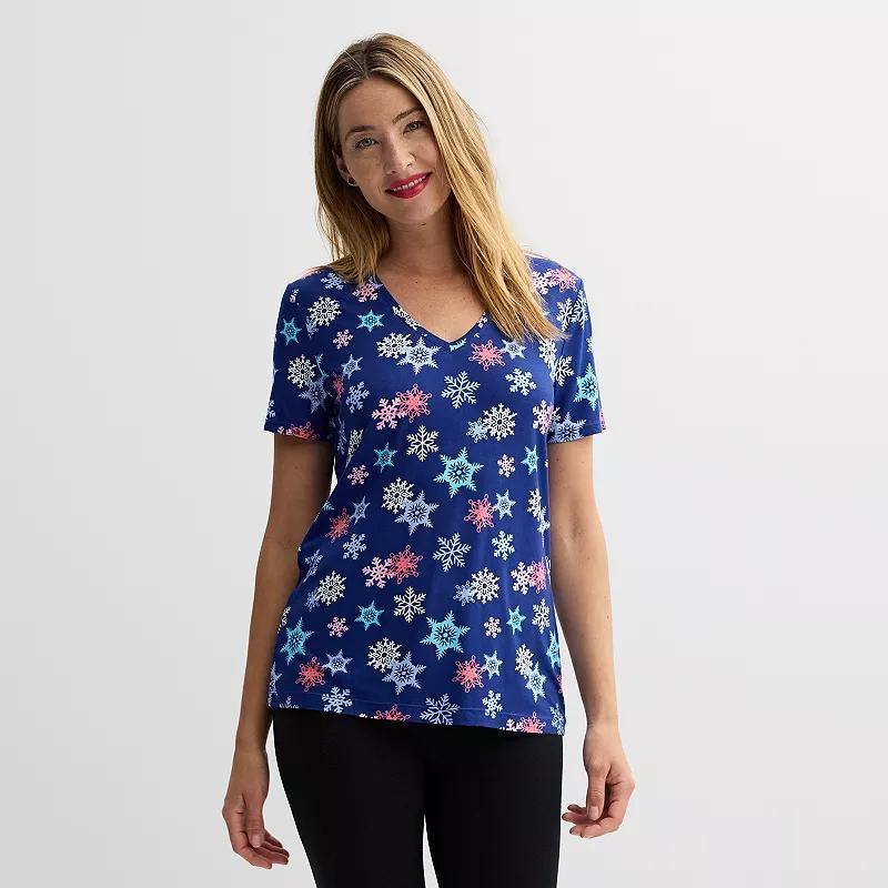 Womens Jollidays Short Sleeve Holiday Tee, Girls Product Image