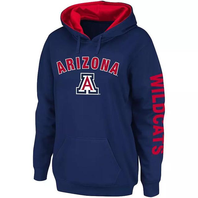 Womens Colosseum Arizona Wildcats Loud and Proud Pullover Hoodie Blue Product Image