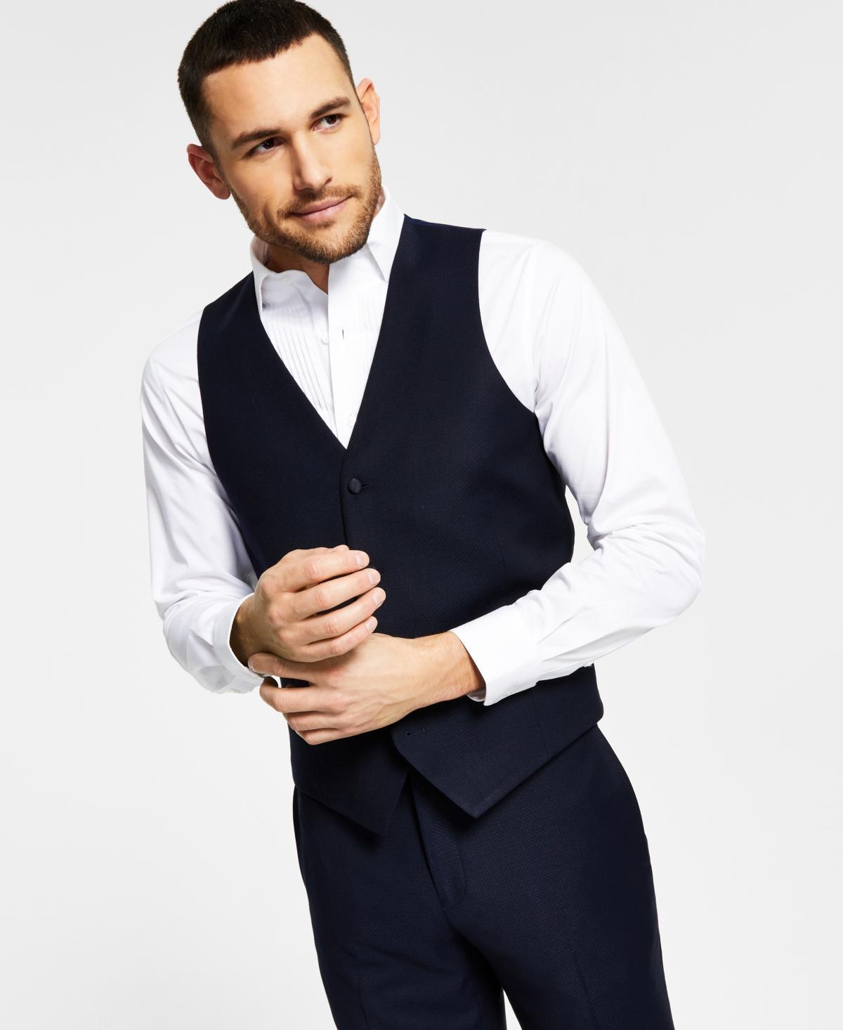 Alfani Mens Slim-Fit Navy Tuxedo Vest, Created for Macys Product Image