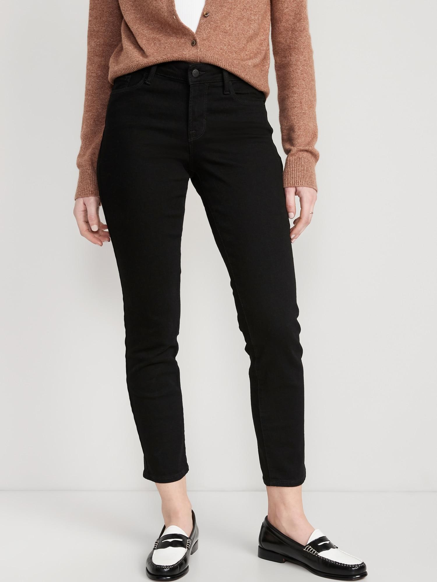 Mid-Rise Power Slim Straight Jeans Product Image