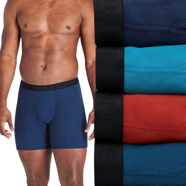 Big & Tall Hanes Ultimate Cool Comfort 4-Pack Boxer Brief, Mens Product Image