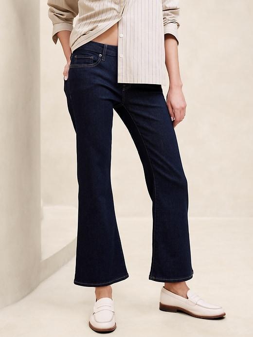 Low-Rise Bootcut Crop Jean Product Image