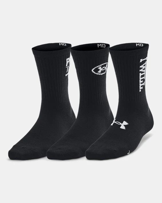 Under Armour Essential 3-Pack Mid Crew Socks, Mens Product Image