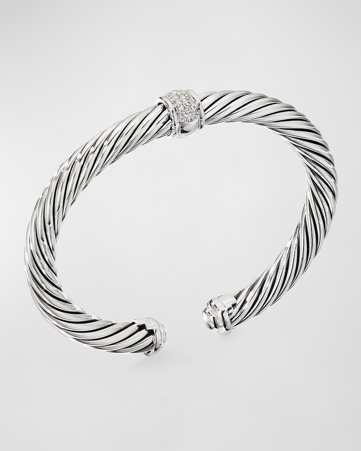 Womens Cable Classics Bracelet in Sterling Silver Product Image