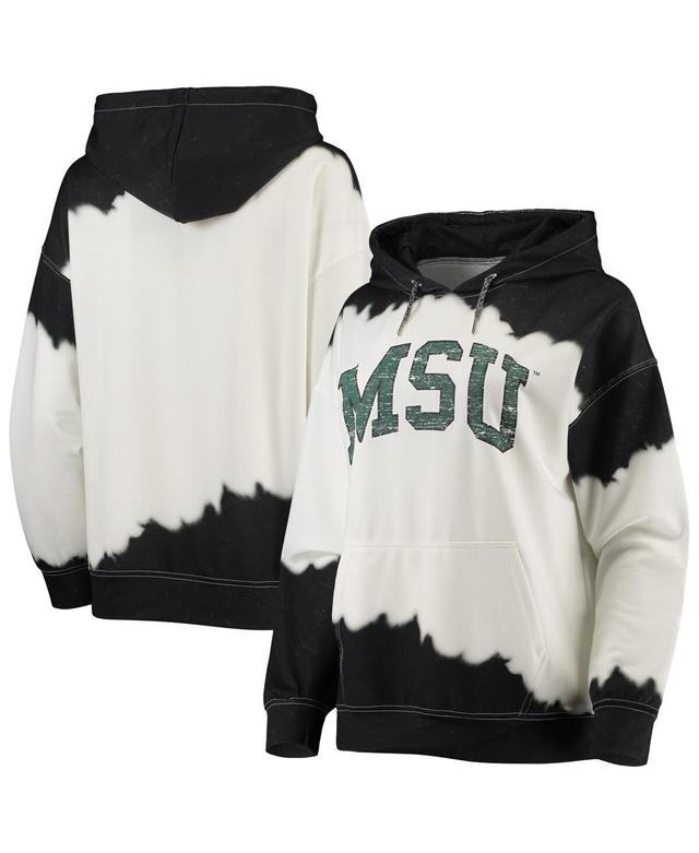 Womens Gameday Couture White Michigan State Spartans For the Fun Double Dip-Dyed Pullover Hoodie - White Product Image