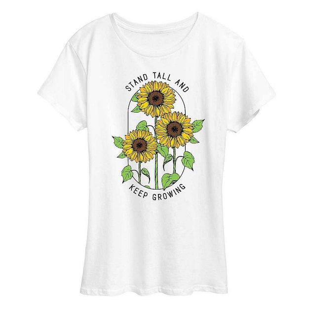 Womens Sunflower Quote Graphic Tee, Girls Product Image