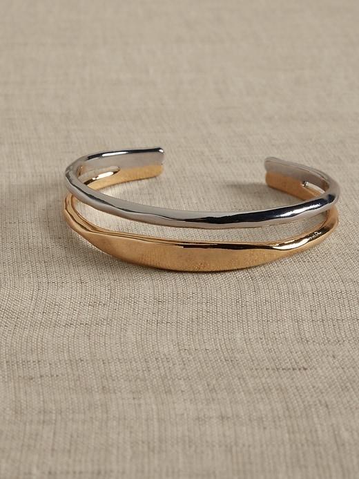 Mixed Metal Cuff Bracelet Product Image