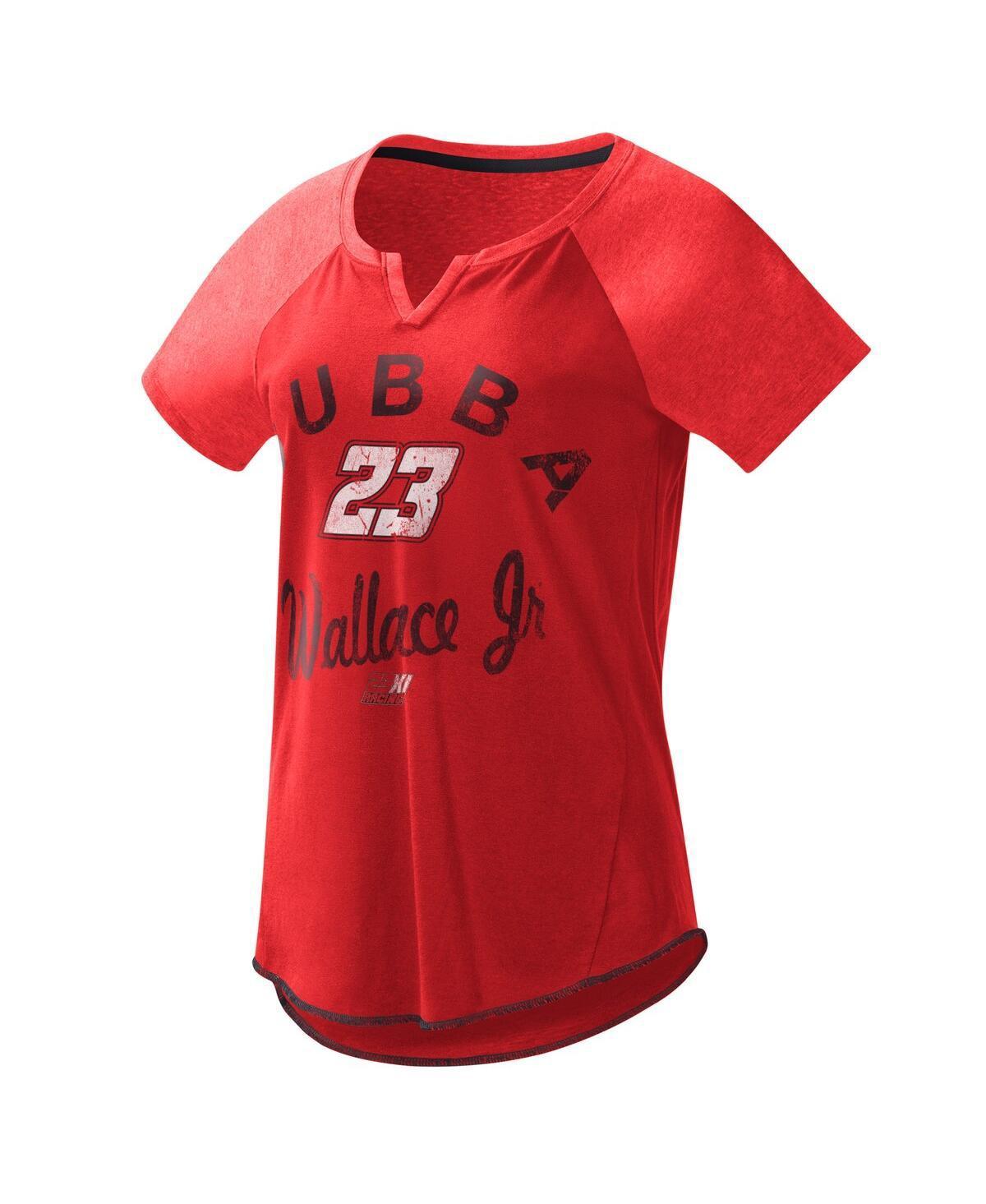 Womens G-iii 4Her by Carl Banks Red Bubba Wallace Grand Slam Tri-Blend Notch V-Neck T-shirt Product Image