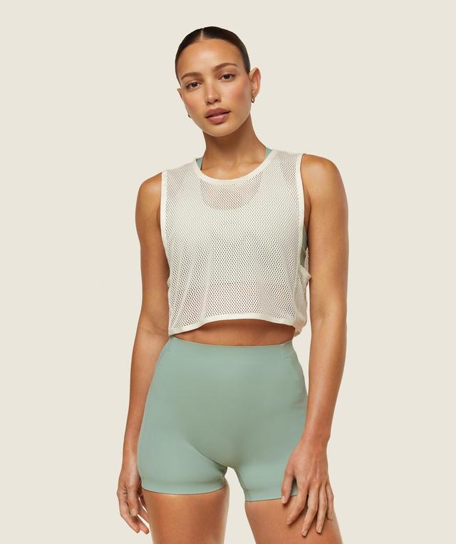 everywear Cropped Mesh Tank Product Image