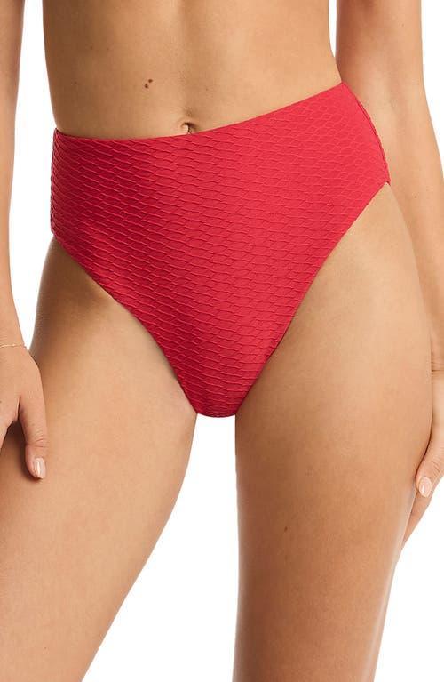 Sea Level Retro High Waist BIkini Bottoms Product Image