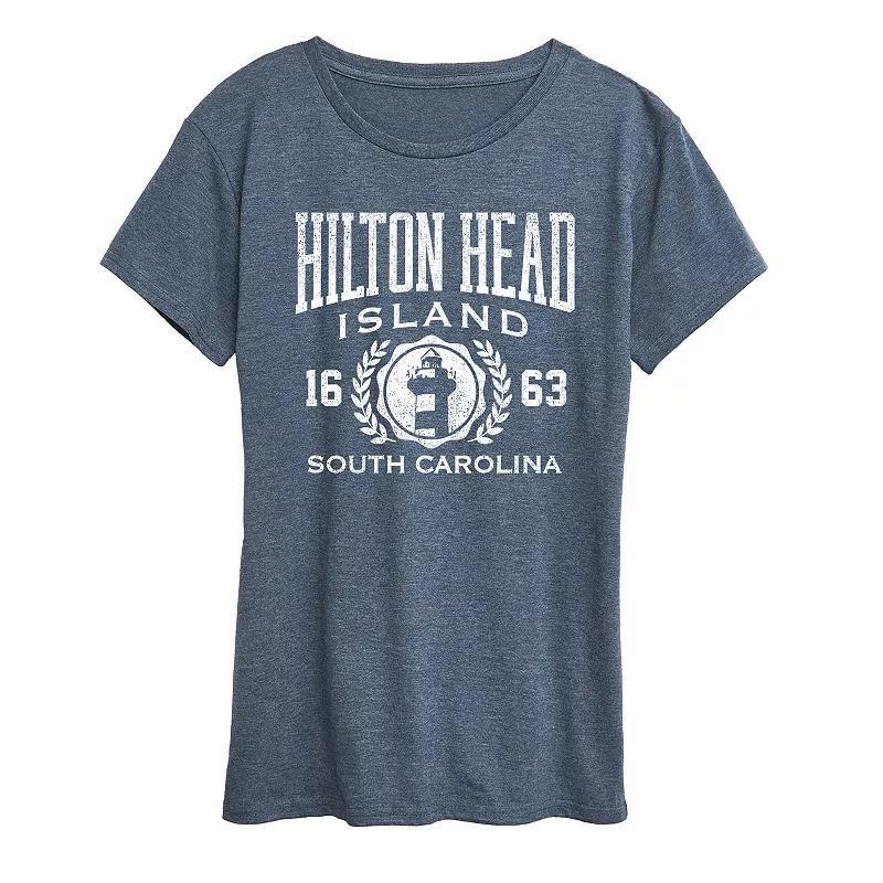 Womens Hilton Head Island Collegiate Graphic Tee Product Image