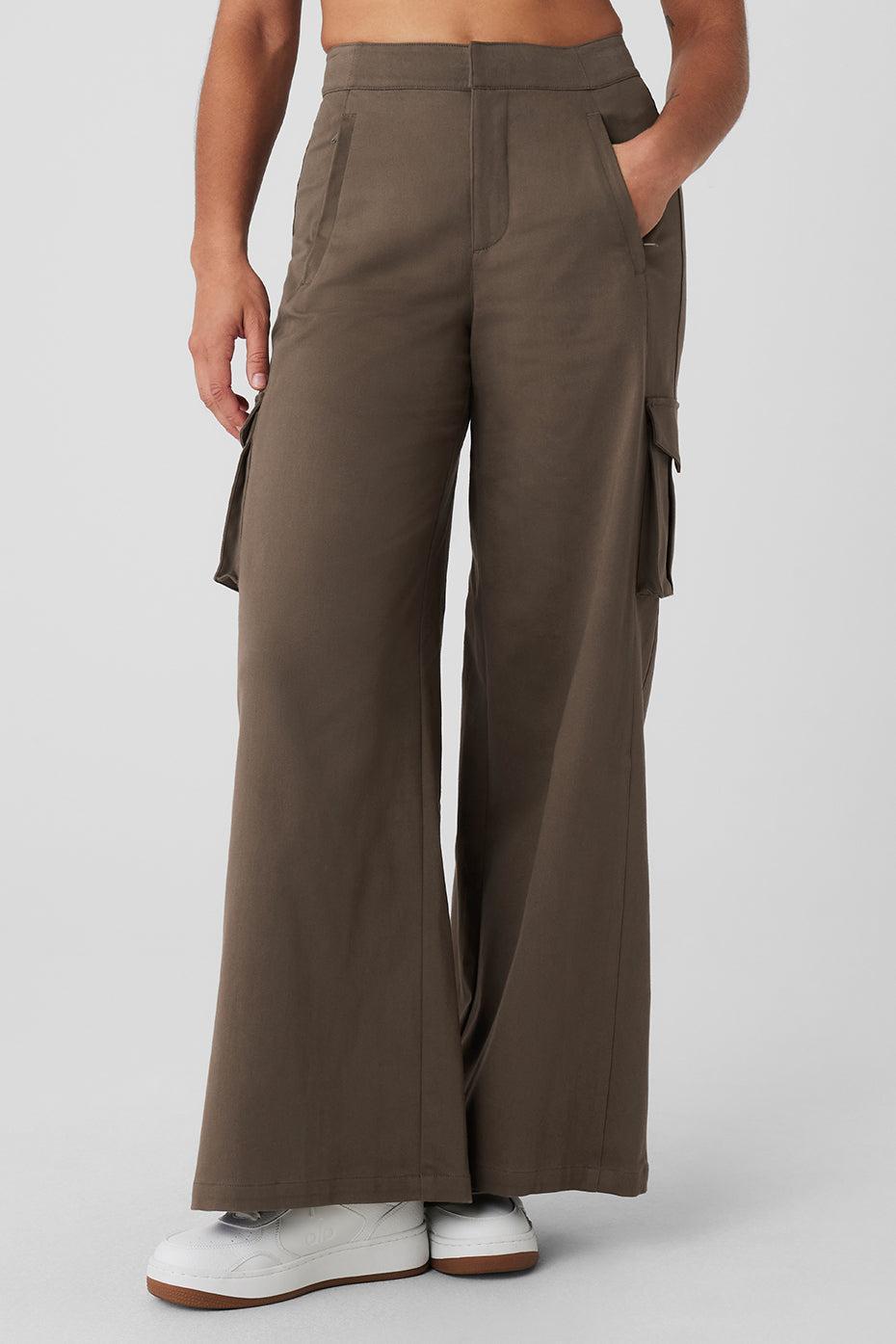 Show Off Cargo Wide Leg Trouser - Olive Tree Female Product Image